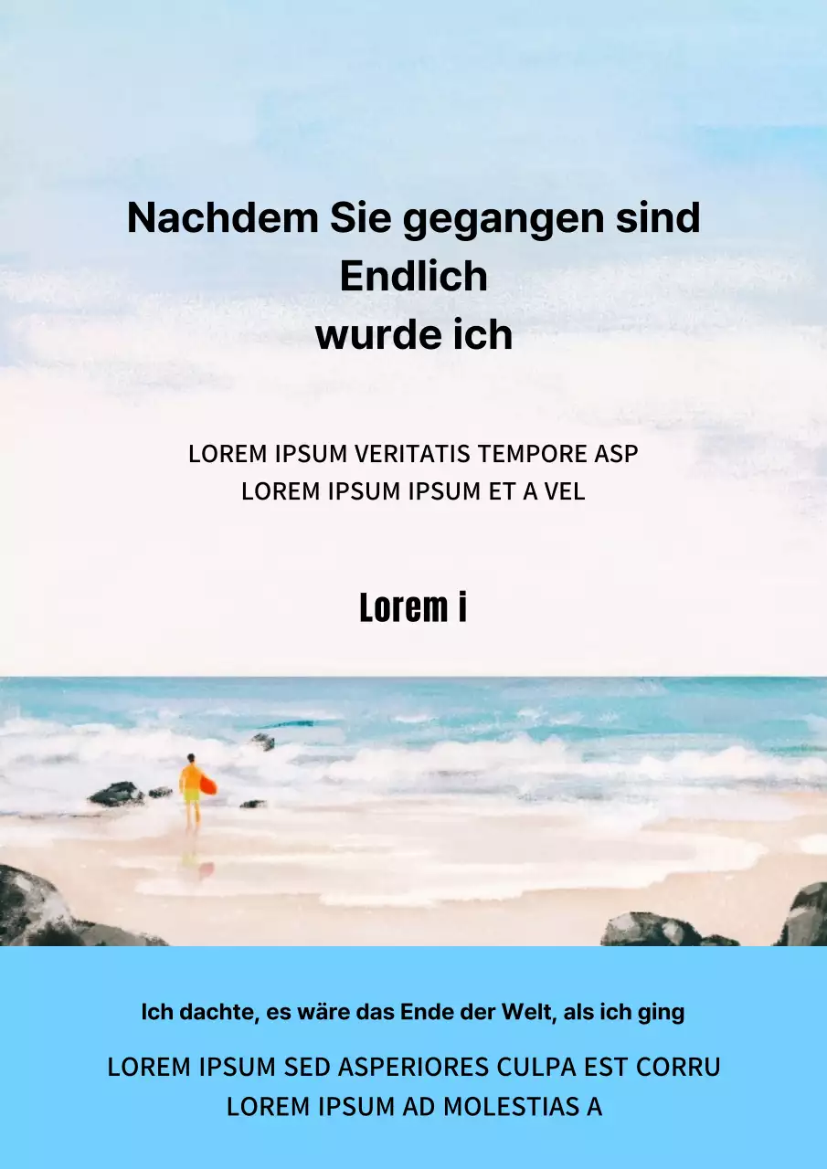 Illustration auf hellblauem Thema warme Meereslandschaft Exit essay