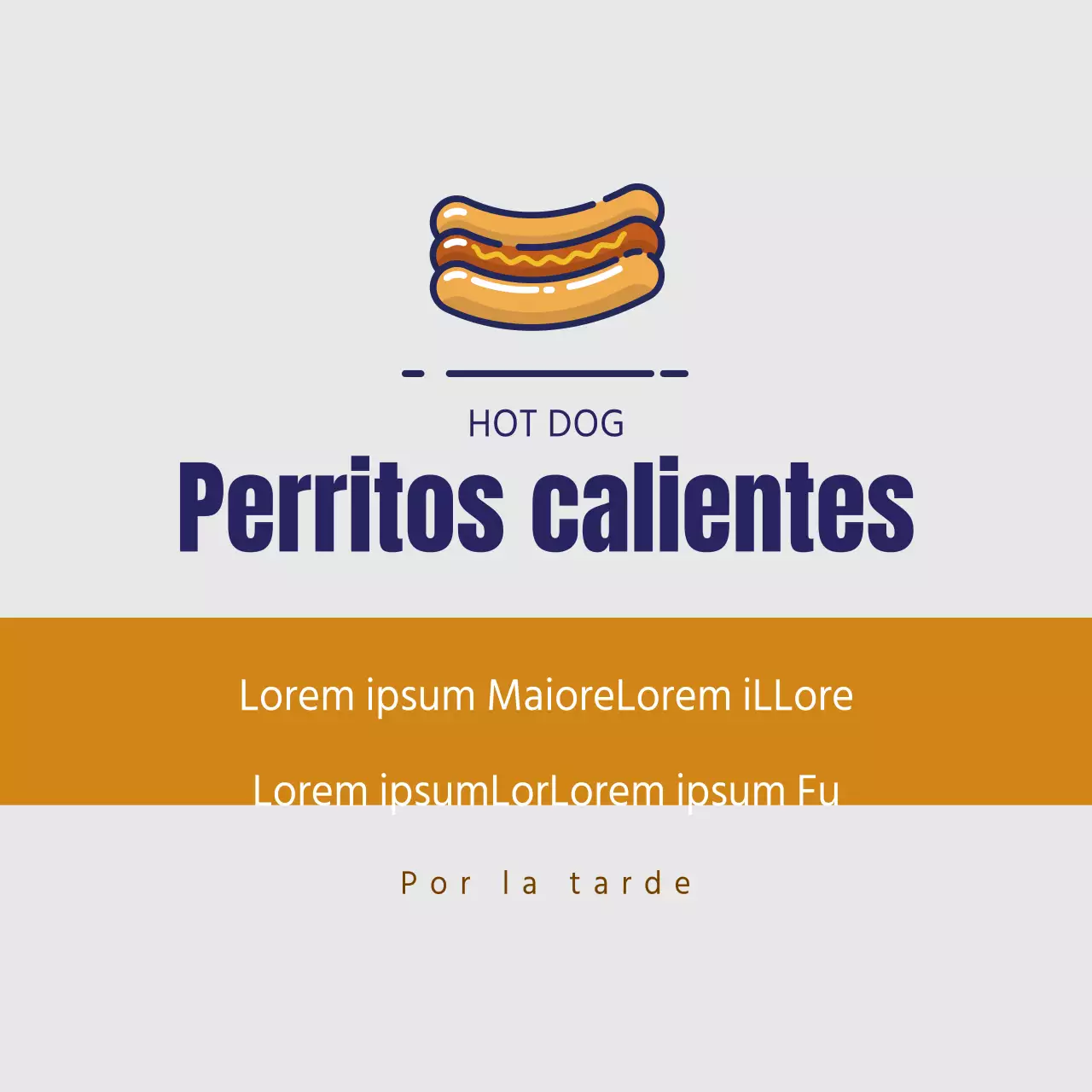 Perritos calientes por la tarde