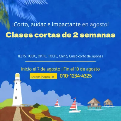 Clases cortas de finalización de 2 semanas