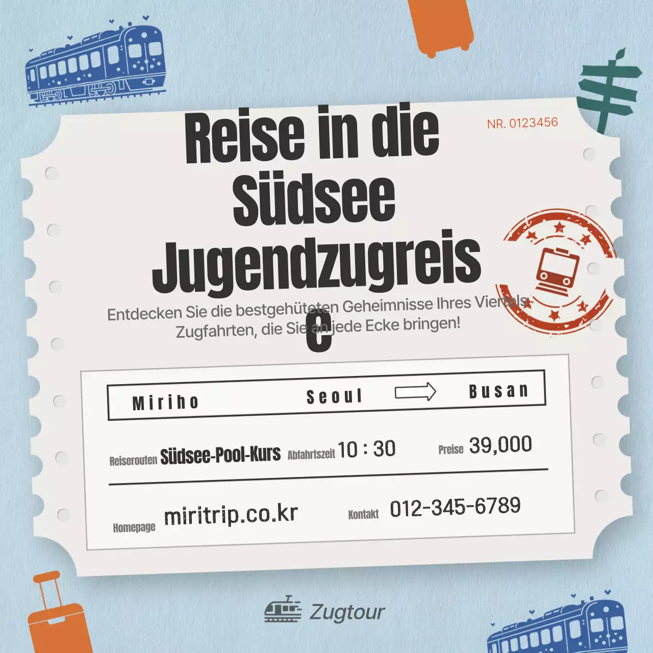 Förderung von Zugreisen auf hellblau-grauen alten Fahrkarten