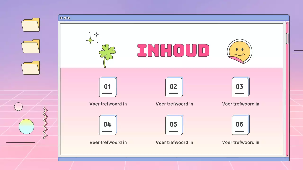 Een kitscherig bedrijfsprofiel met roze kleurverlopen