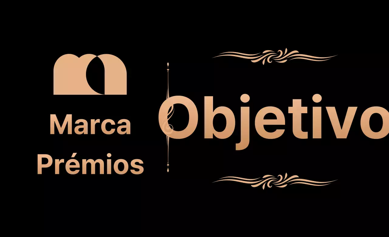 Promova os seus prémios com um logótipo e texto em dourado e preto