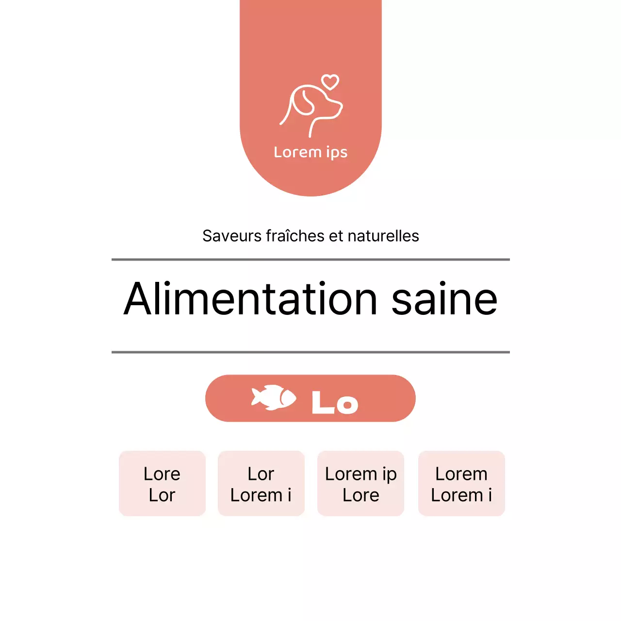 Étiquette rouge du symbole des aliments pour animaux de compagnie