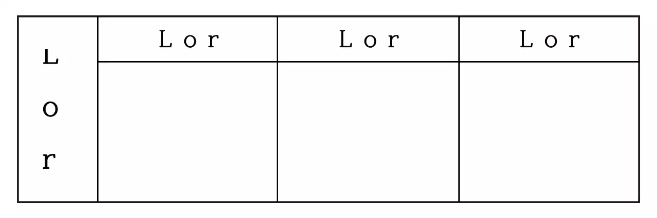 Concetto di documento di pagamento frazionato con linee semplici