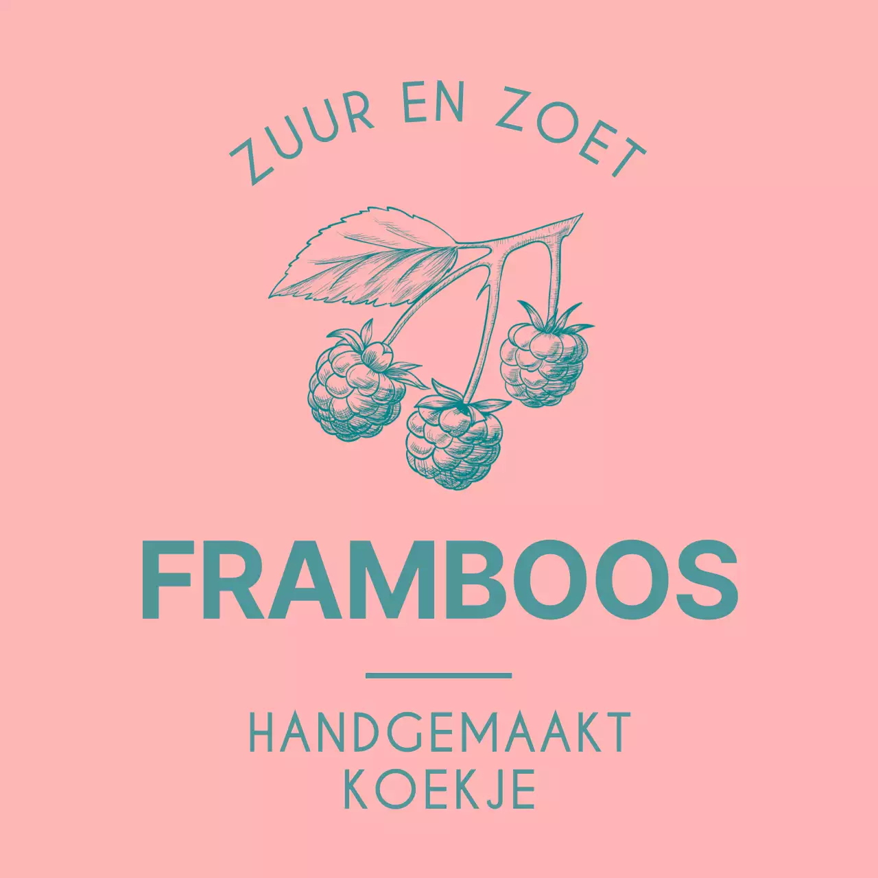 Voor het versieren van zelfgebakken koekjes met vintage bessenschetsen in roze en geel
