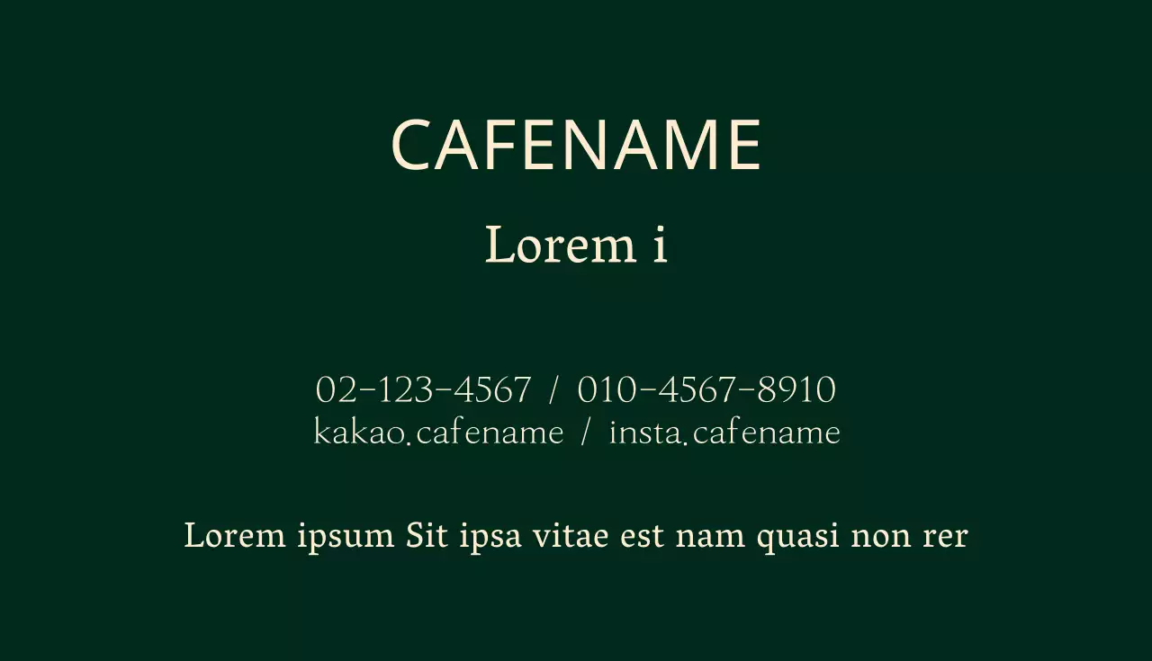 Name des Cafés