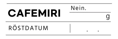 Schwarzes, klares Design für Kaffeebohnen-Etiketten