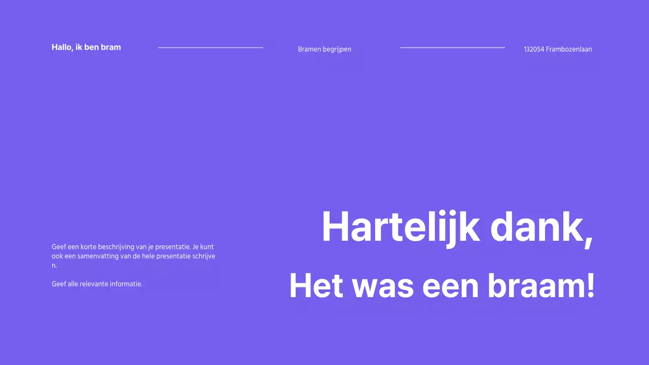 Bosbessen Presentatie