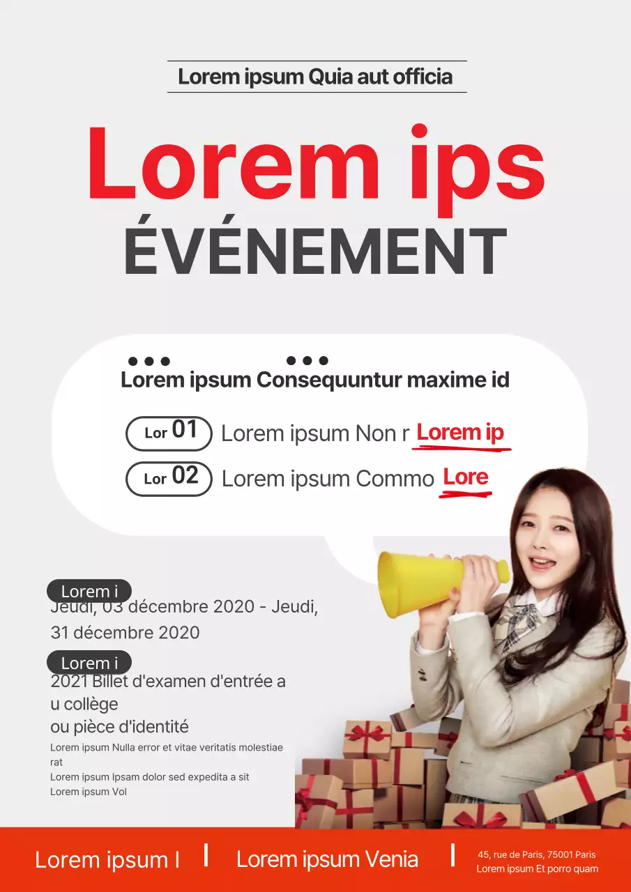 Photographie rouge grise Événement SATs Promotion de la dermatologie