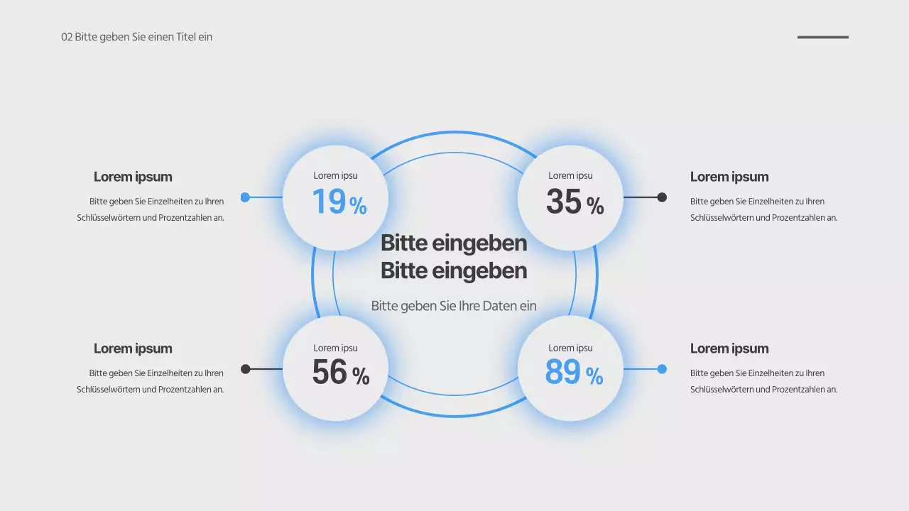 Unscharfe Darstellung des Farbverlaufs