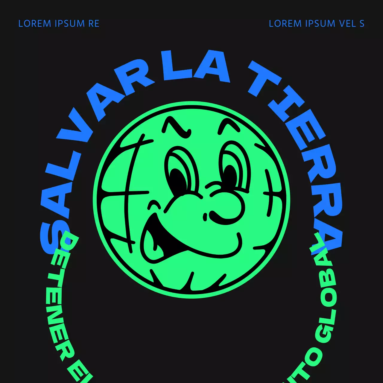 Un campo de azotes casual, azul verdoso