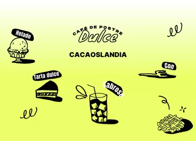 Un sencillo y brillante festival de música de verano en azul y morado