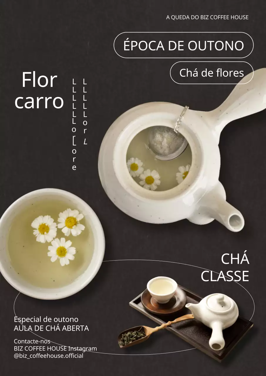 Promova o novo menu de outono do seu café com um toque limpo e emocional