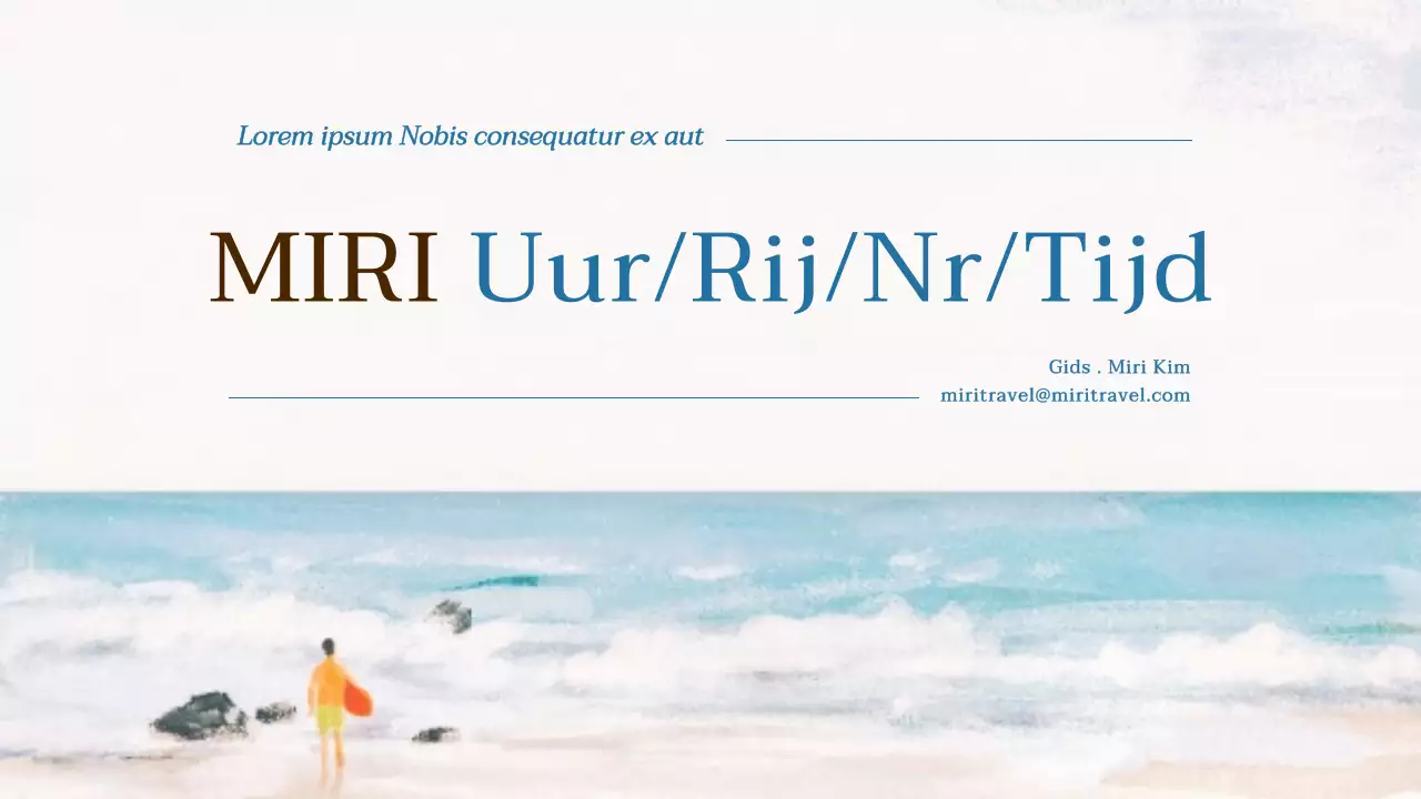 Promoot lichtblauwe en witte natuurlijke toeristische attracties als reisleiders