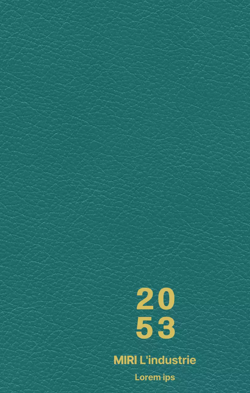 Couverture d'agenda industriel