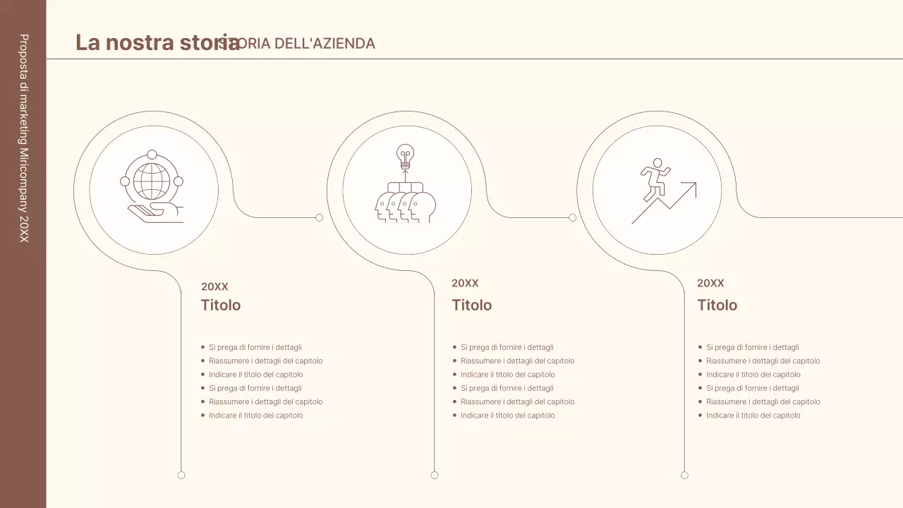 Un kit di concetti aziendali con linee minimaliste e semplici in marrone.