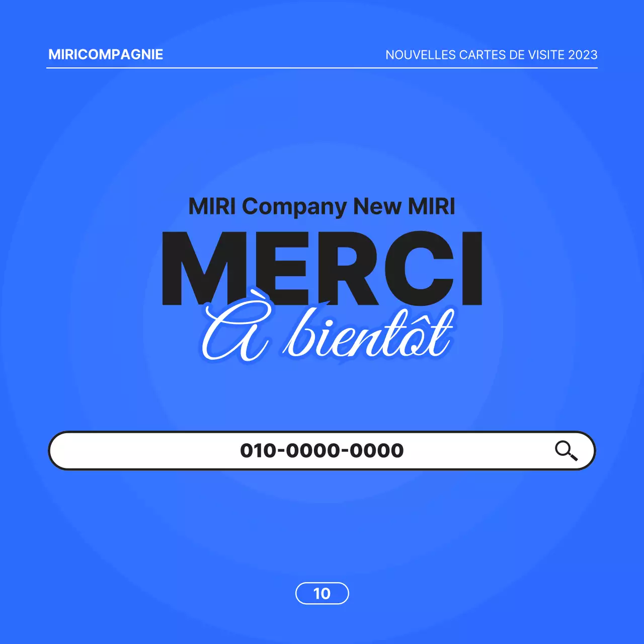 Proposition commerciale minimaliste sur fond bleu