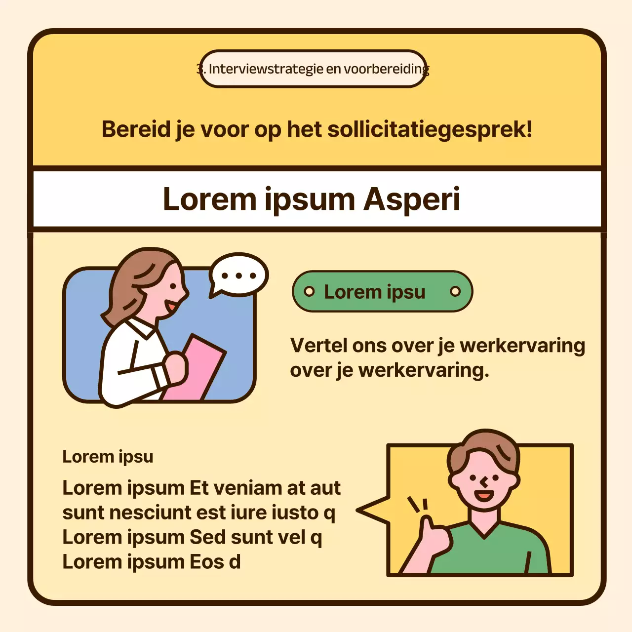 Schattige illustraties in pastelkleuren Hoe je succesvol van baan kunt veranderen