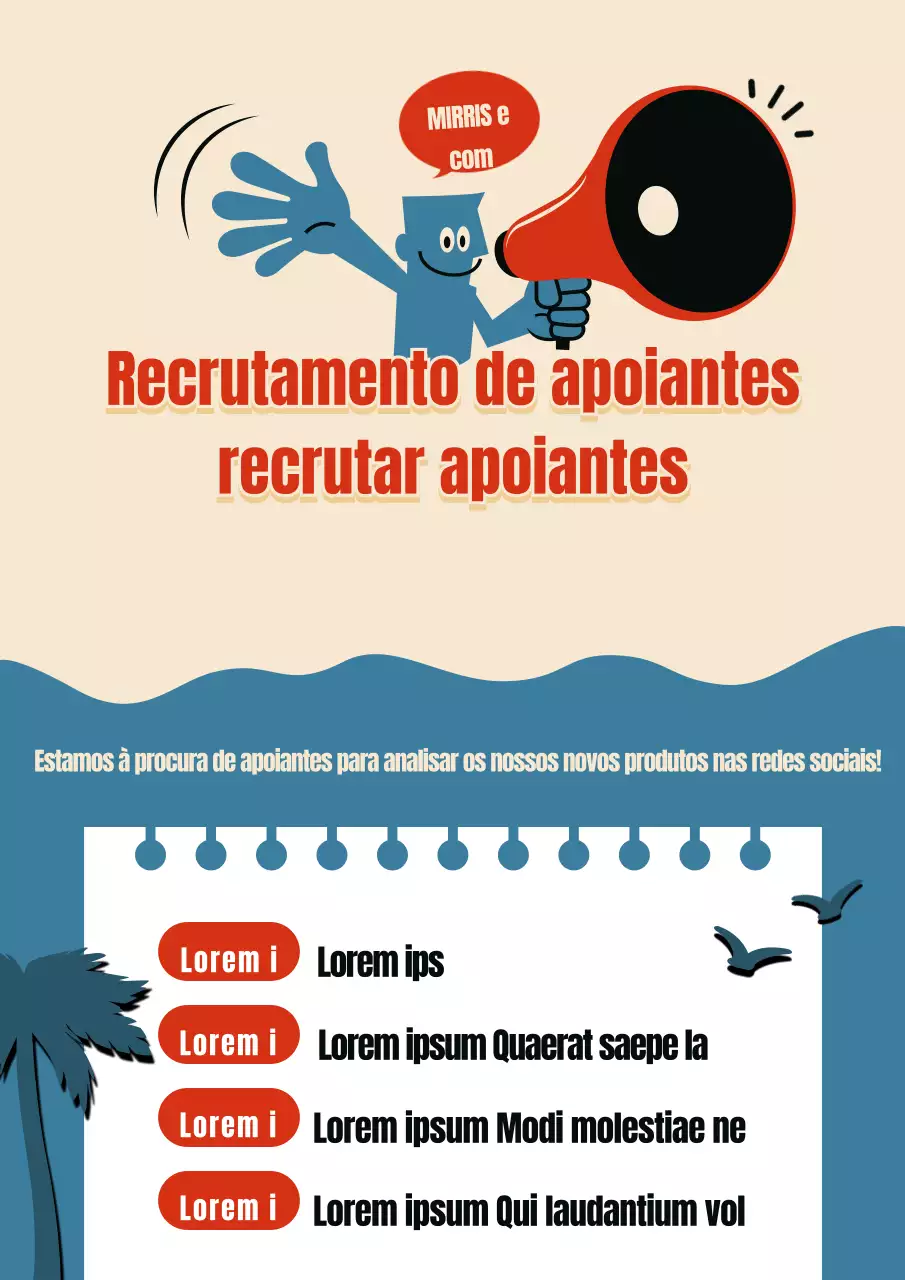 Recrutamento de apoiantes