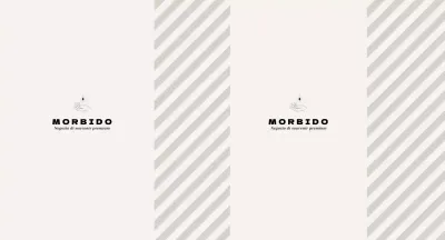 Negozio di articoli da regalo con motivo a righe avorio