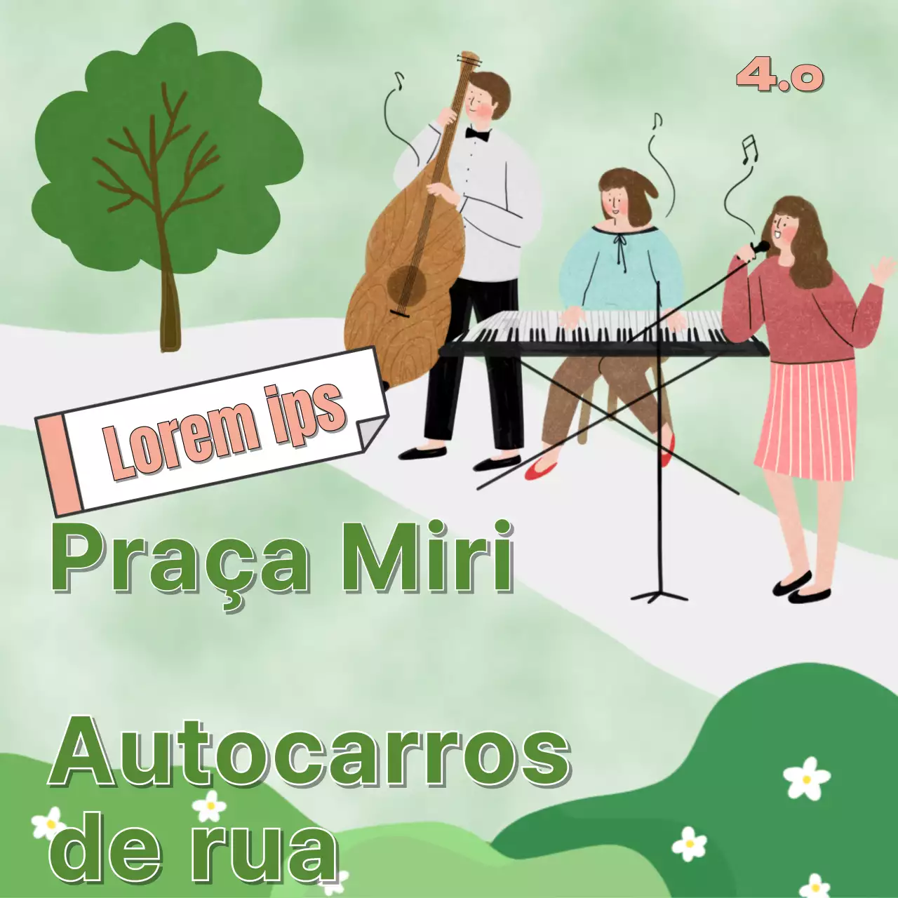 Evento de busking no Lime Green Park