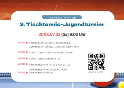 Tischtennis-Jugendturnier