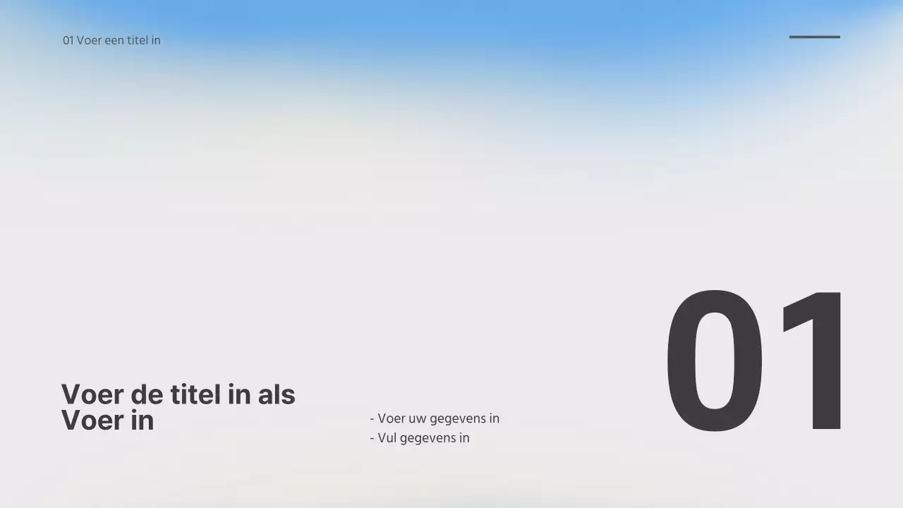 Onscherpe gradiëntweergave