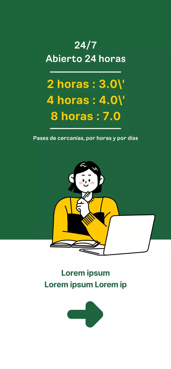 Promocione su café estudio con un fondo limpio y verde