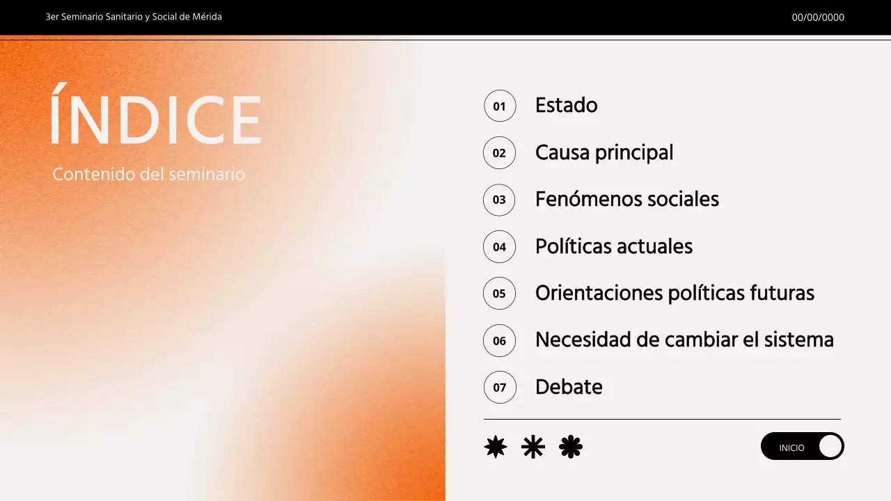 Presentación del seminario sobre el gradiente naranja