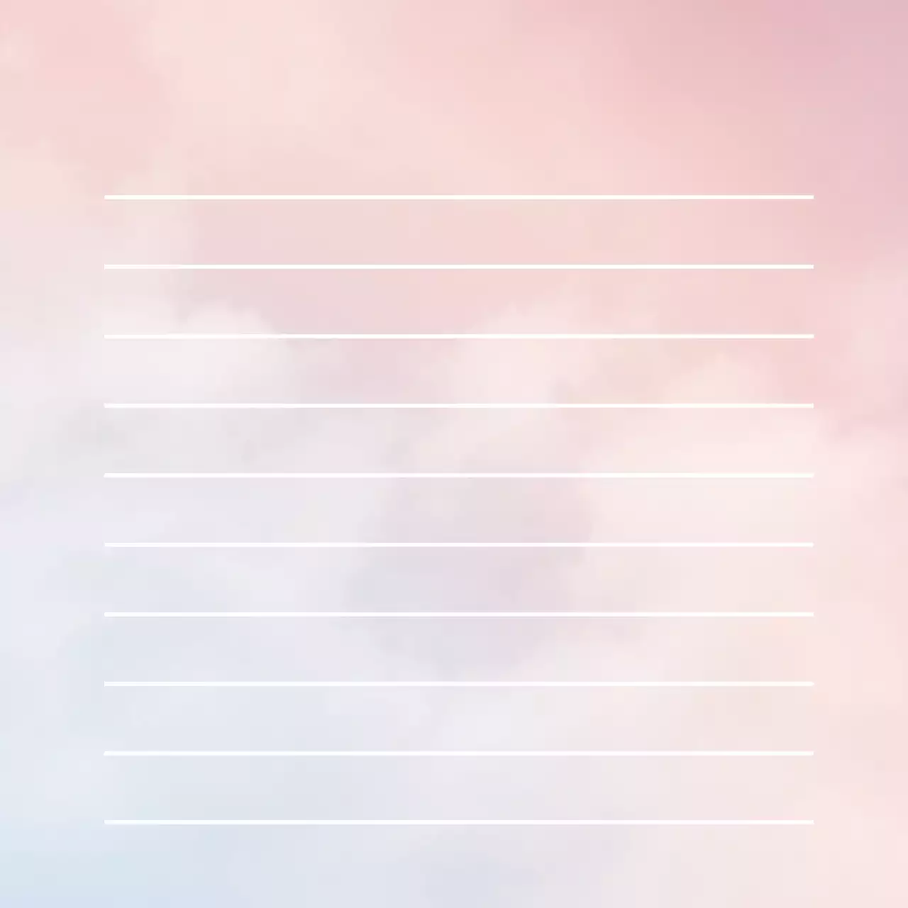 ホワイトピンクのシンプルな空と雲