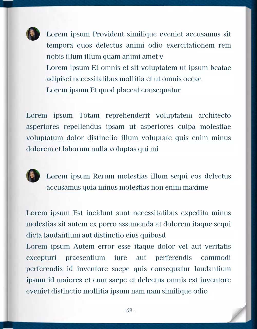 Web novel storytelling en bleu et blanc avec un concept de livre classique classe et élégant