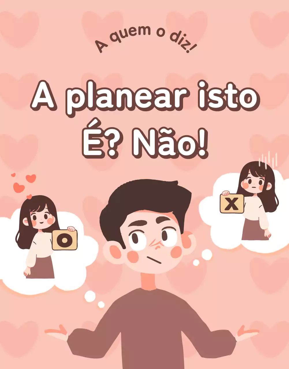 Uma publicação simples de estilo webcomic com um fundo cor-de-rosa