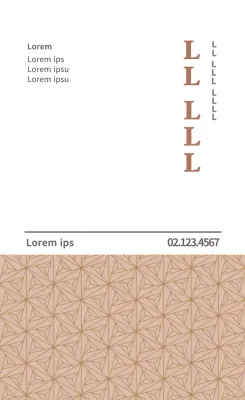 Etichetta pubblicitaria marrone della clinica di medicina tradizionale orientale