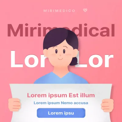 Anuncio escolar certificado rosa y azul claro