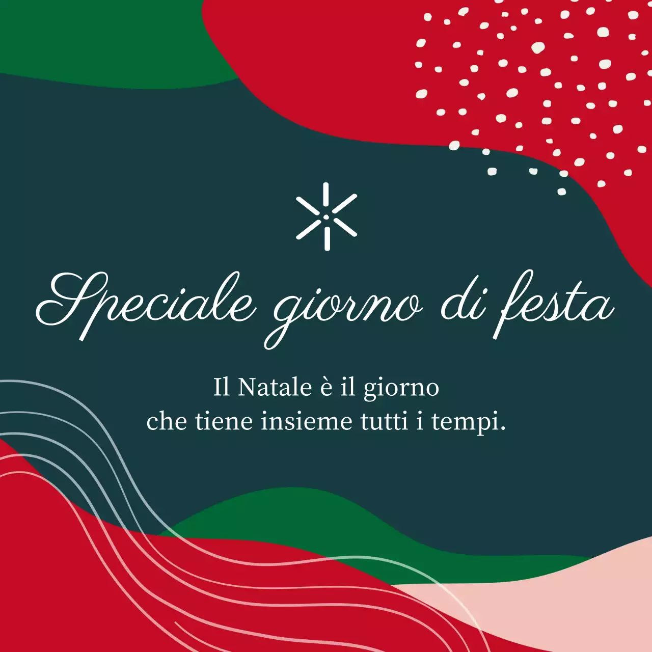 Etichette natalizie rosse, verdi e colorate