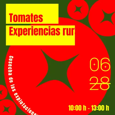 Promover experiencias rurales con simples tomates rojos y verdes