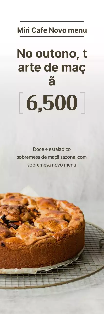 Um guia para o novo menu de outono do café em branco e castanho