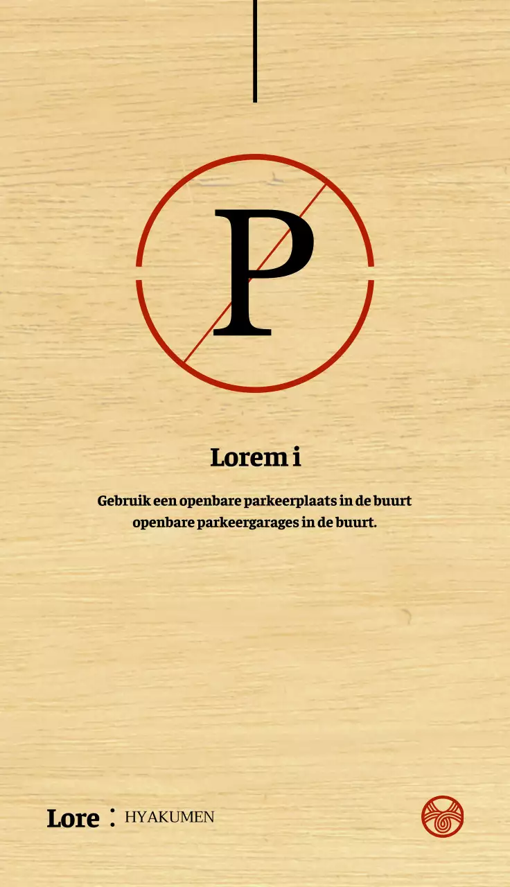 Rode en zwarte verboden te parkeren borden die je naar een udon restaurant leiden.