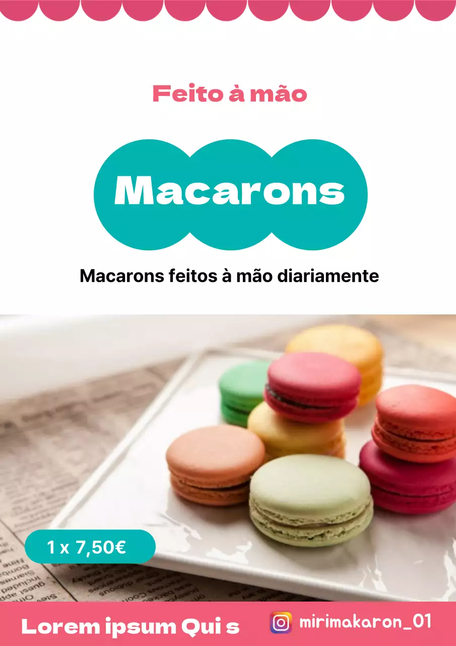 42899_Promover um menu de macarons caseiros