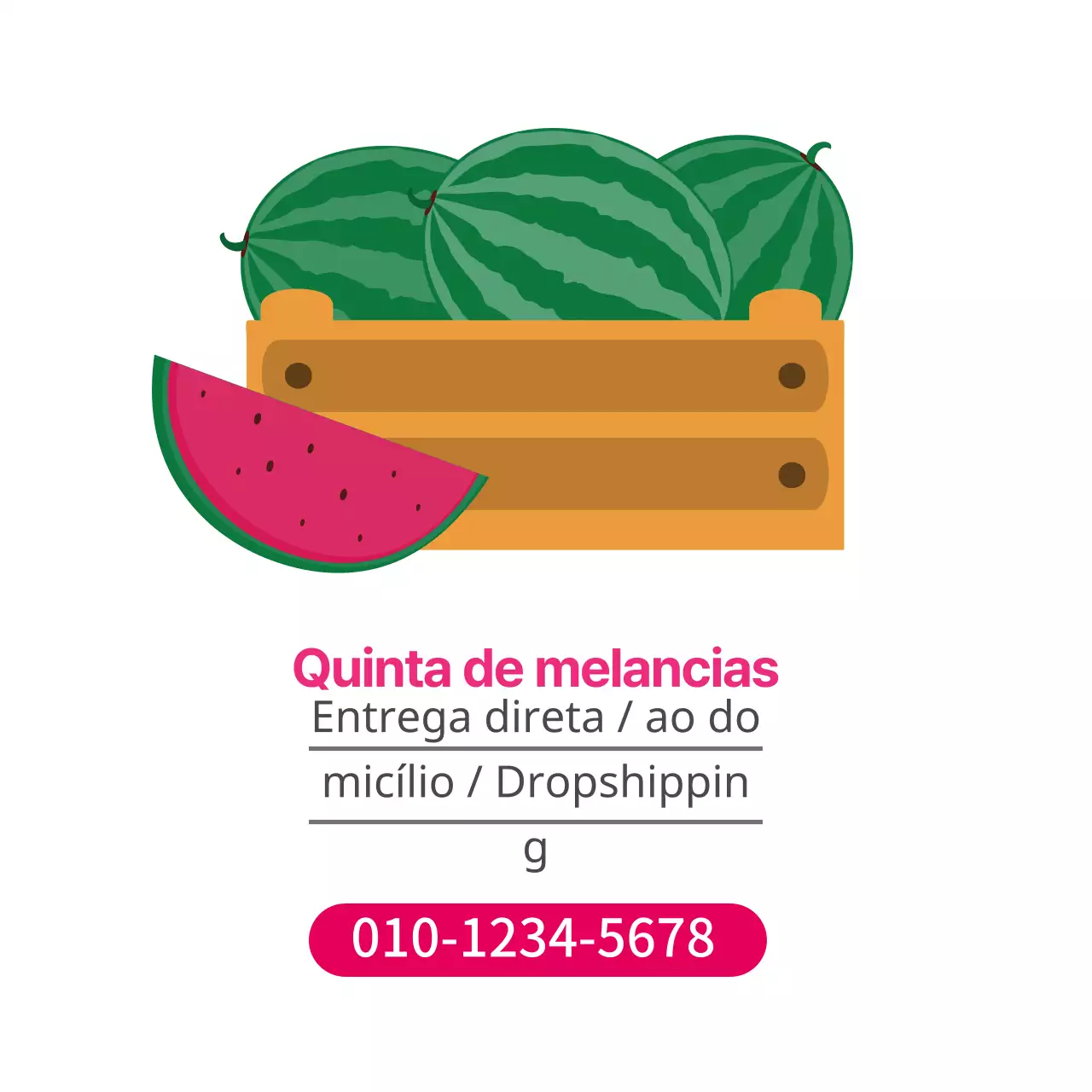 Ilustração vermelha de uma quinta de produtos agrícolas