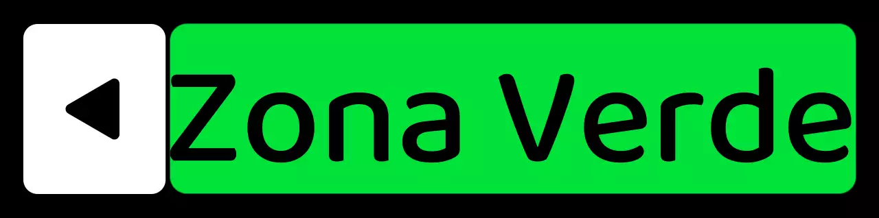 Um guia de zonas simples com texto de localização verde azul roxo e geometria quadrada triangular
