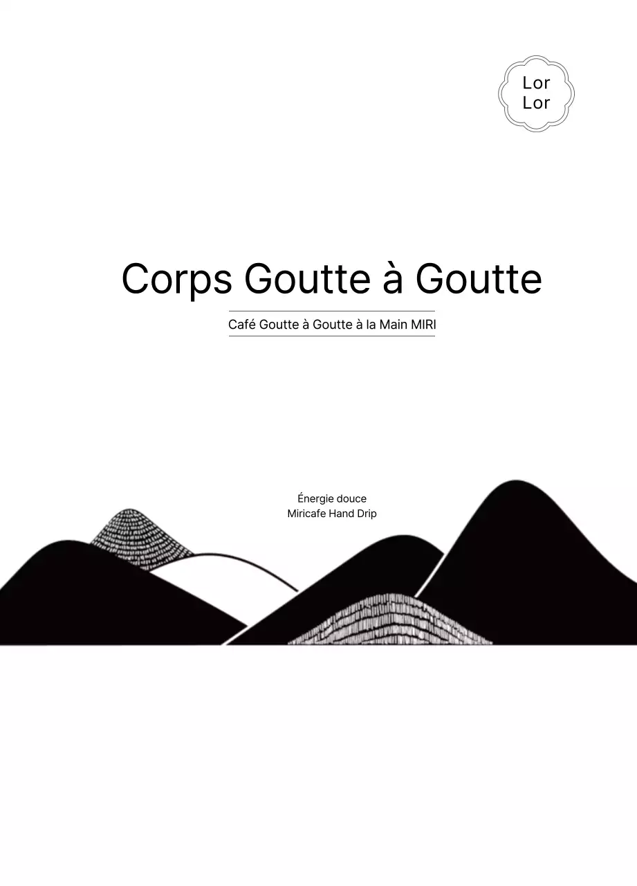 Illustration de montagne en noir et blanc