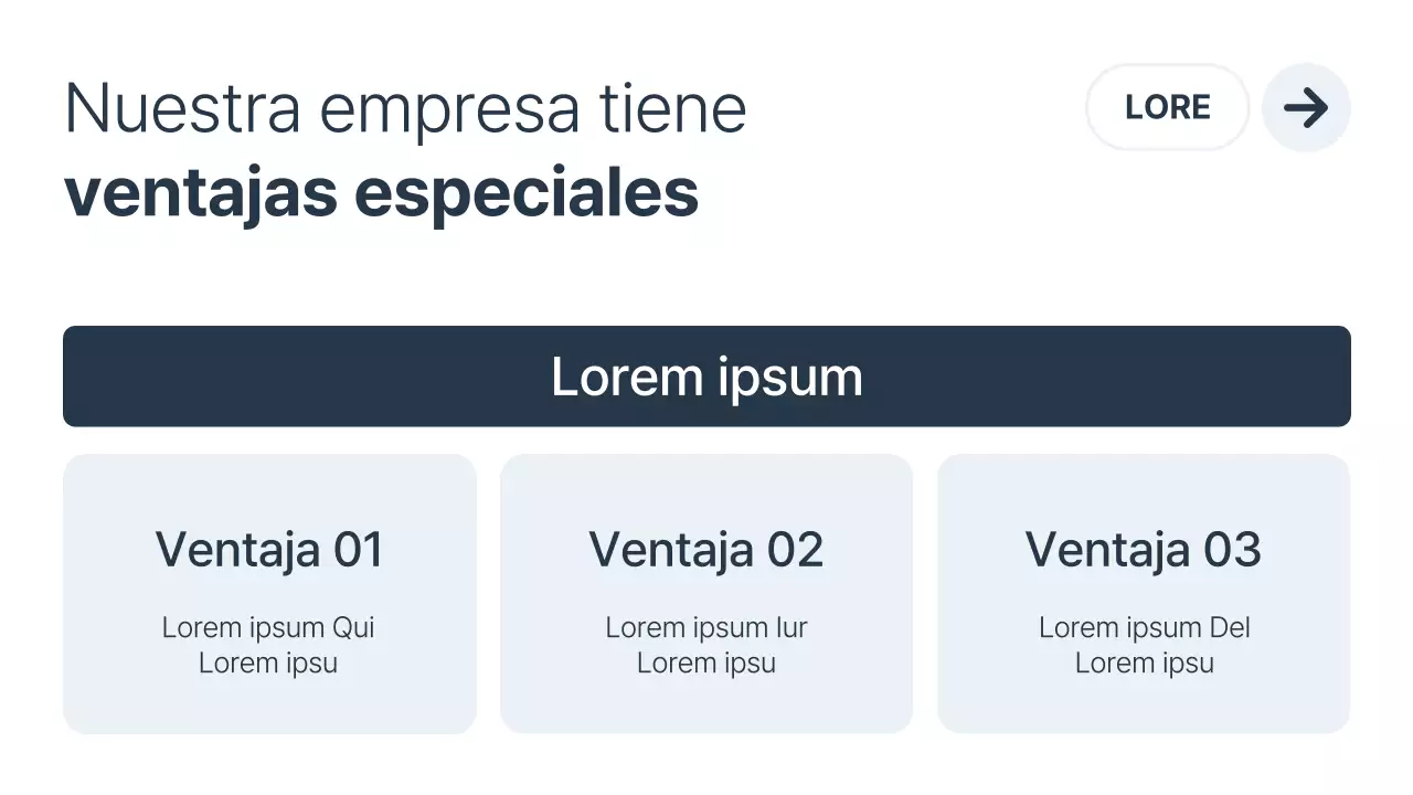 Promover un negocio minimalista en blanco y azul marino