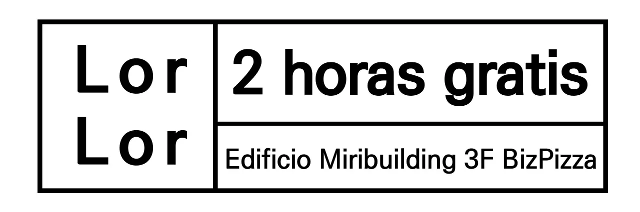Sencillos cuadrados negros y texto para confirmar el aparcamiento