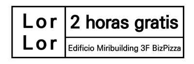 Sencillos cuadrados negros y texto para confirmar el aparcamiento