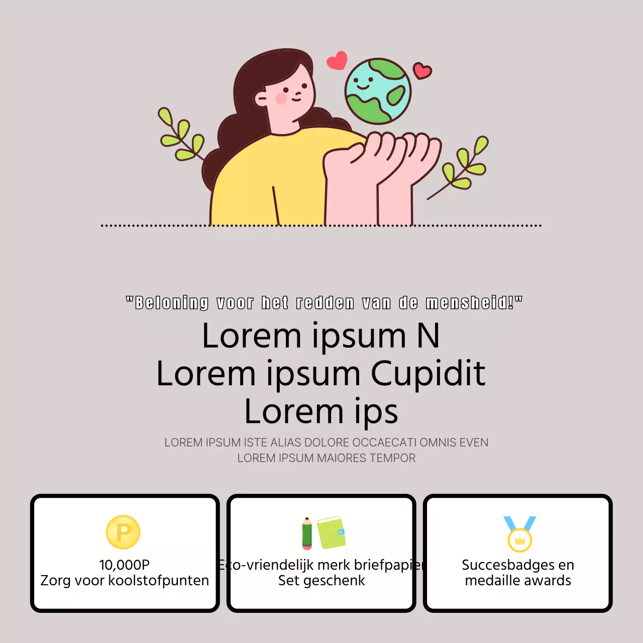 Promoot een eenvoudige magenta en gele klimaatactie-uitdaging