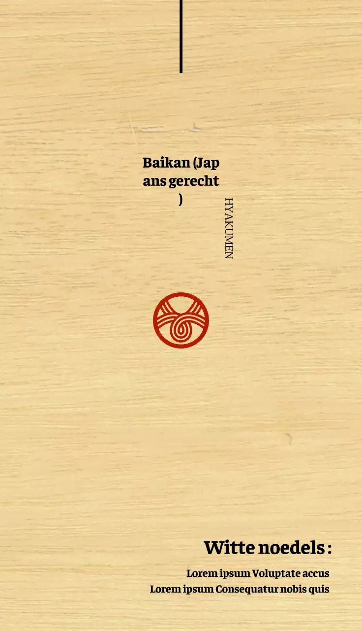 Rode en zwarte verboden te parkeren borden die je naar een udon restaurant leiden.