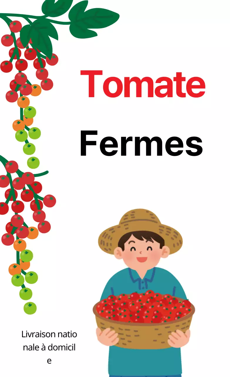 Illustration blanche étiquette de ferme de produits mignons