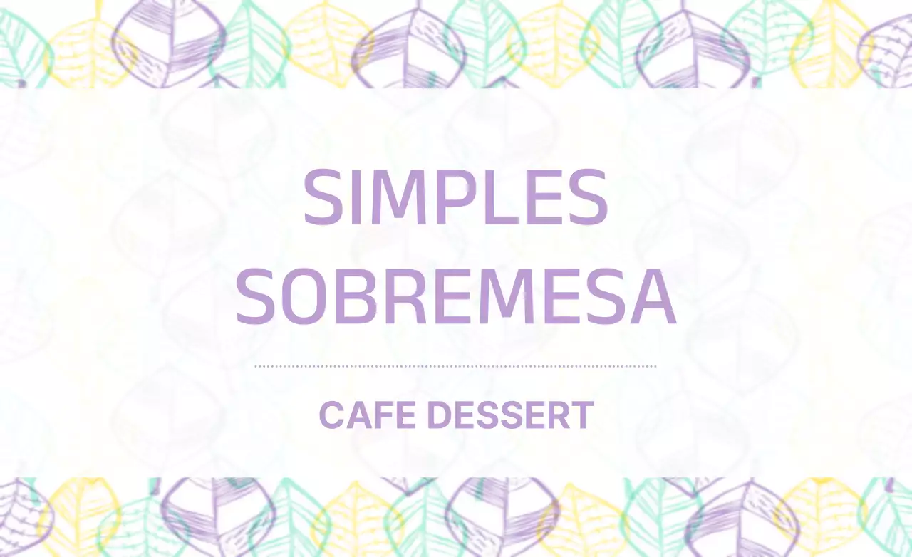 SOBREMESA SIMPLES