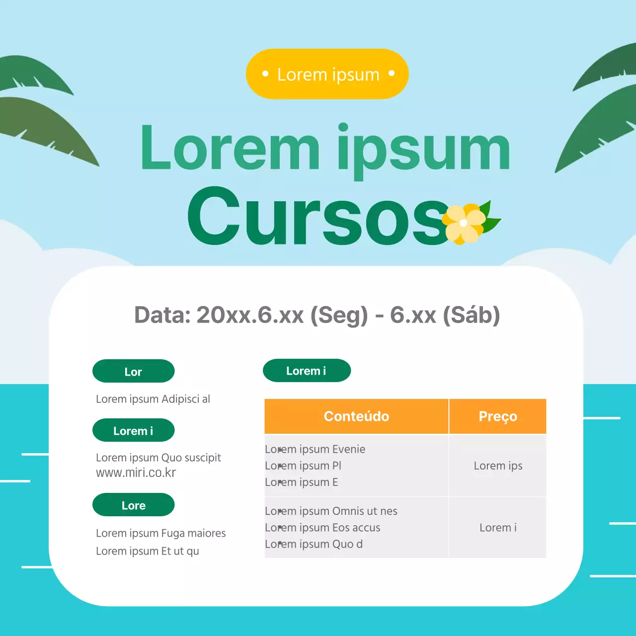 Guias de programas à beira-mar